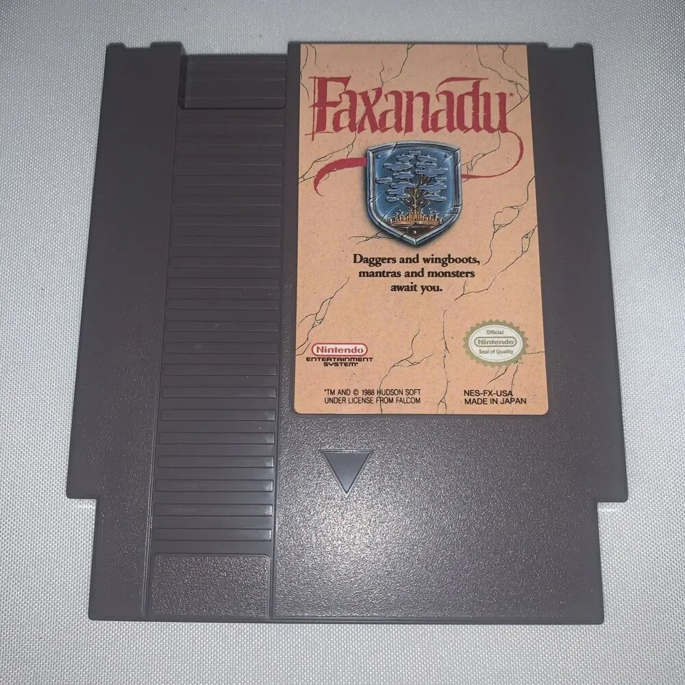 Faxanadu Video Game (NES Nintendo) Cartridge 1989 Nintendo Entertainment System